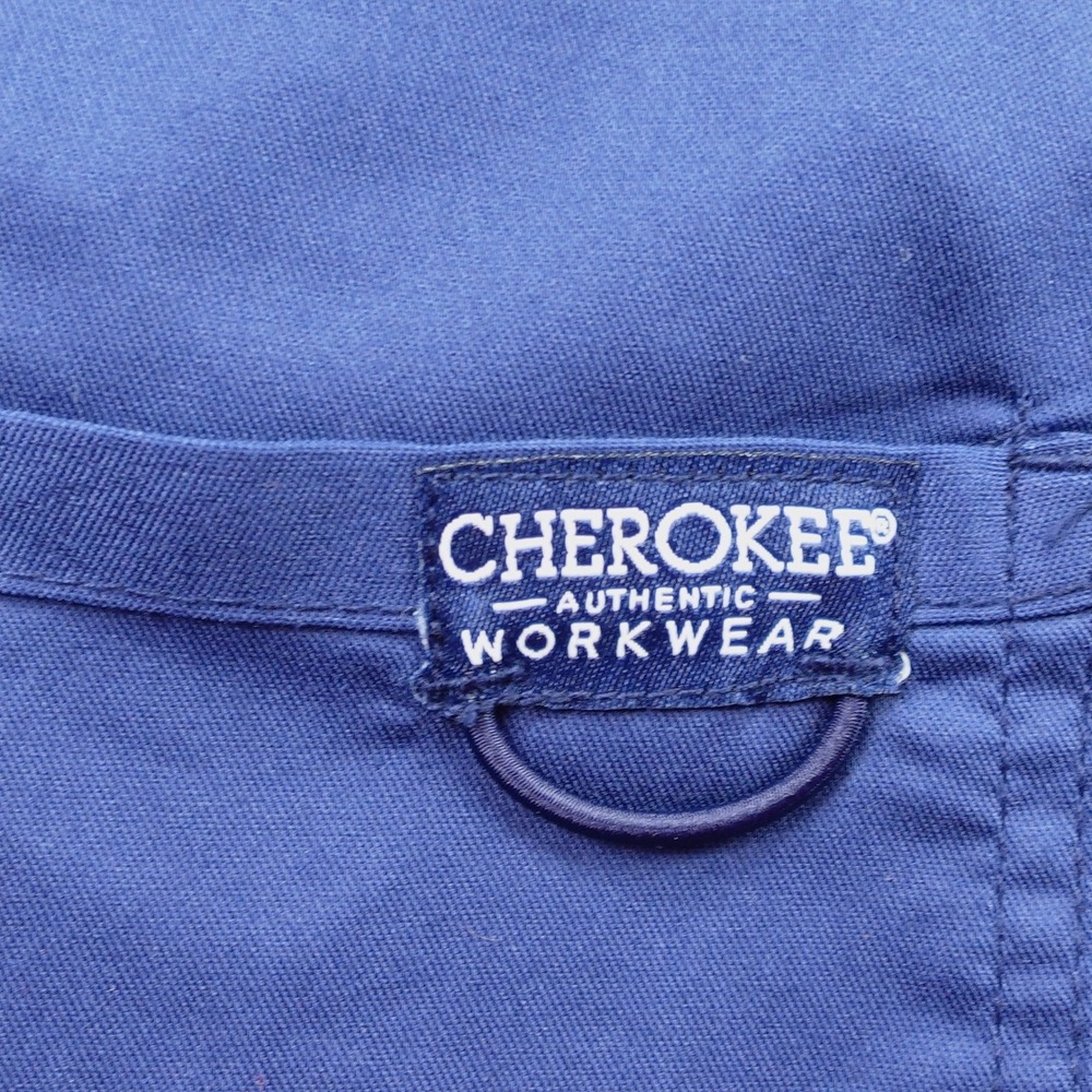 Cherokee Workwear Scrub Pants Womens Large Navy Blue Cargo Medical Lot of 2 - Picture 11 of 13